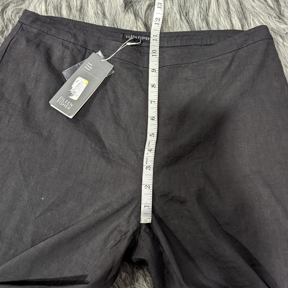🩶 SOLD 🩶NWT Eileen Fisher graphite gray linen blend pants - Picture 10 of 11